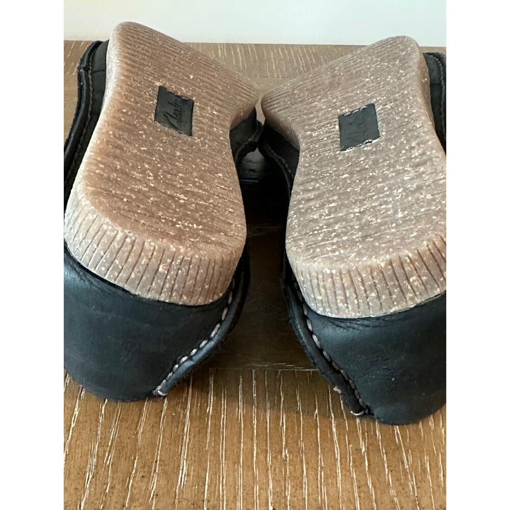 Clarks Artisan Leather Lace Up Comfort Casual Oxford Shoes Women’s Black 8 M - Picture 5 of 7